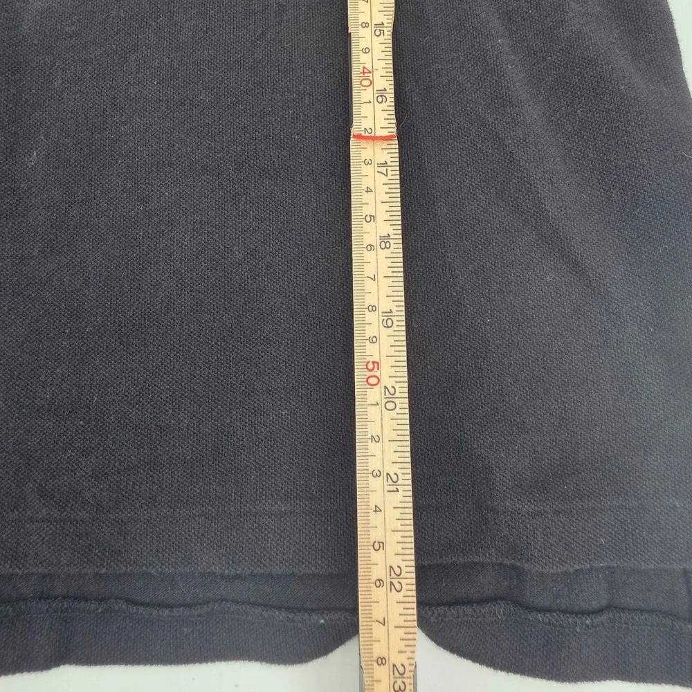 POLO RALPH LAUREN LONG SLEEVE POLO YOUTH MEDIUM 10 TO 12 BLACK RED PONY KIDS EUC
